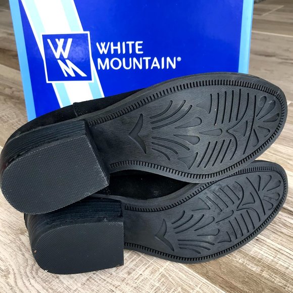 NWT White Mountain Black Leather Slammin Booties - Picture 5 of 7